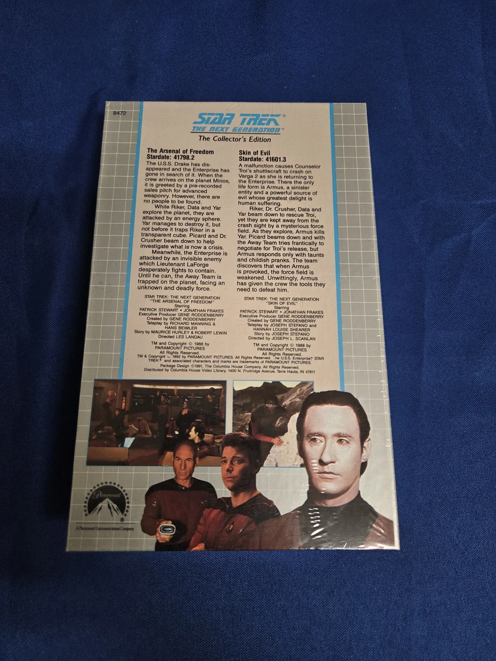 Star Trek The Next Generation Collector's Edition VHS Skin Of Evil Sealed